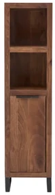 furniture-nabytek.cz - Masívna kúpeľňová vysoká skrinka Sydney z akácie, lakovaná, hnedá