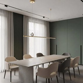 Toolight Toolight, LED stropné svietidlo 90cm, APP1778-CP, zlatá matná, OSW-04056