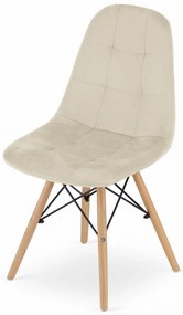 "Stolička DUMO - béžový zamat x 2" "9401 71 00 00"
