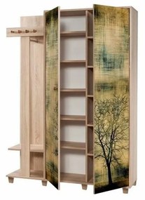 Vešiak so skriňou Garmanto Tree Sonoma Oak Double