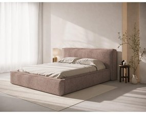 Svetloružové čalúnené čelo postele 189x100 cm Olivia – Micadoni