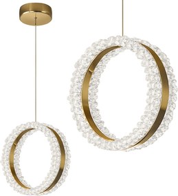 Toolight Toolight, závesné LED osvetlenie 20cm, 14W, 3000K, LHJ098-CP, zlatá, OSW-60043