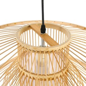 Immax 08255L - Luster na lanku PINCHOS 1xE27/40W/230V pr. 50 cm bambus