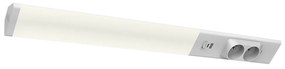 LED svietidlo Dual, 1x LED 18w 4000k, w, USB-A/C + zásuvky 230v