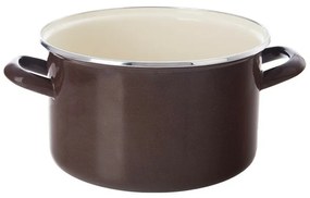 Orion Smaltovaný hrniec s lemom Brown, 3 l, 3 l