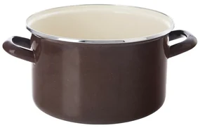 Orion Smaltovaný hrniec s lemom Brown, 3 l, 3 l