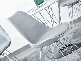 Stolička Large Rod (sivá + chrómová). Vlastná spoľahlivá doprava až k Vám domov. 1111124