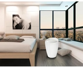 WENKO 21773100 - Stolička CANDY 36x50,5 cm biela/čierna