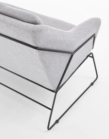 Svetlosivé relaxačné dvojkreslo HAMAR 2 XL