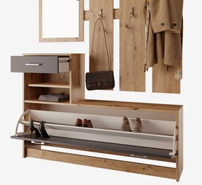 Predsieňová stena Vincent, dub artisan/antracit