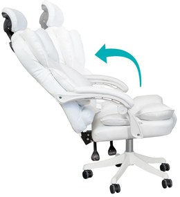 Lux riaditeľská otočná stolička, rôzne farby- biela