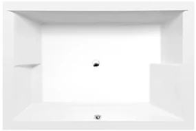 Polysan Polysan, DUPLA asymetrická vaňa 180x120x54cm, biela, 13611