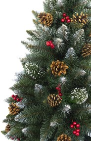 Vianočný stromček Borovica diamantová s jarabinou na pníku 220 cm