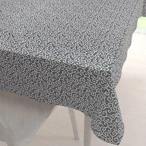 Biante Bavlnený obdĺžnikový obrus Sandra SA-258 Ornamenty na tmavo sivom 120x160 cm