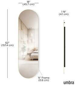 Nástenné/stojacie zrkadlo 46x157 cm Hubba – Umbra