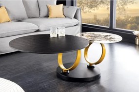 Konferenčný stôl otočný 44317 Rings 80-135x80cm Ceramik  - Komfort-nábytok