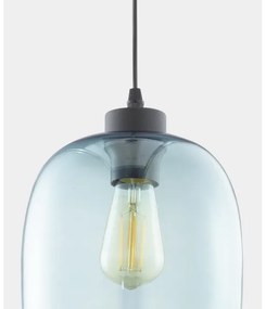 Luster na lanku ELIO 1xE27/15W/230V modrá