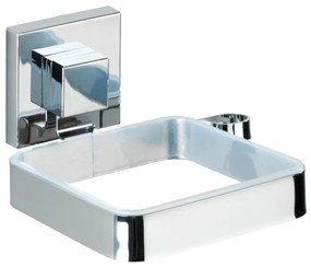 WENKO 22682100 -Držiak na fén VACUUM-LOC QUADRO ED 13,5x14 cm strieborný/chróm