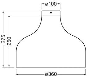 Ledvance - Stropné svietidlo DECOR CARDBOARD 1xE27/15W/230V pr. 36 cm