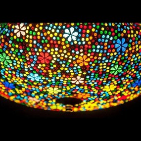 Mosaic stropná lampa stropnica orient Melon KVETY Ø38