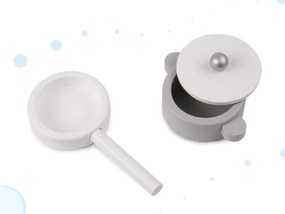 KIK Detská drevená kuchynka MDF MODERN CLASSIC+ príslušenstvo