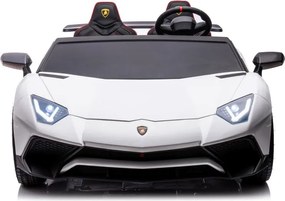 LEAN CARS Lamborghini XXL batéria do auta A8803 biela 24V