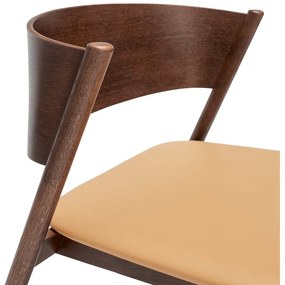 Tmavohnedé kreslo Oblique – Hübsch