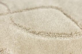 Kúpeľňový koberček Ivona svetlobéžový, línie