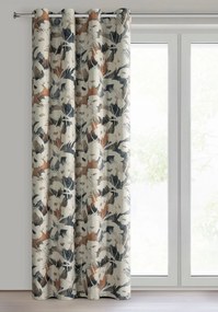 ZÁVES NA KRÚŽKOCH AMBRA 140X250 CM VZOROVANÁ