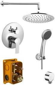 Bruckner Bruckner, BARON podomietkový sprchový set s pákovou batériou, 2 výstupy, chróm, 612.142.1