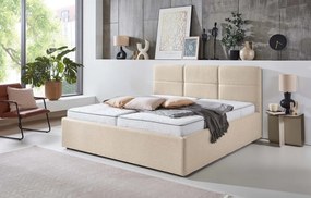 Posteľ Domango 180x200 cm, béžová látka
