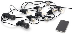 Outdoorová LED svetelná reťaz s 2 Bluetooth® reproduktormi