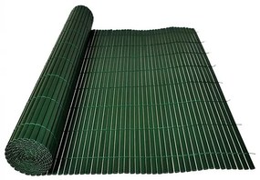 Tieniaca textília PVC 1x3m z umelého bambusu v rolke - zelená farba