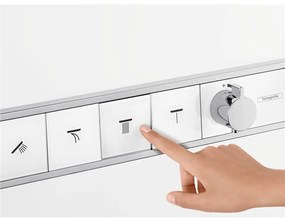 HANSGROHE RainSelect modul termostatu s podomietkovou inštaláciou, pre 4 spotrebiče (vrchná sada), biela/chróm, 15357400