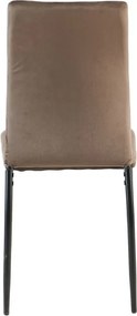 Jedálenská stolička Mette, hnedá látka