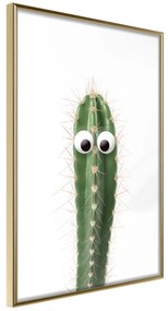 Artgeist Plagát - Live Cactus [Poster] Veľkosť: 30x45, Verzia: Čierny rám s passe-partout