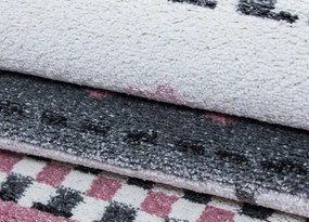 Koberce Breno Kusový koberec KIDS 570 Pink, ružová, viacfarebná,120 x 170 cm