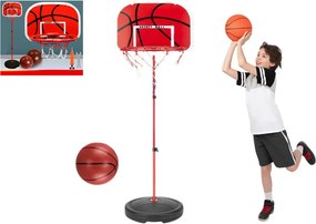 LEAN Toys Detský basketbalový kôš Basketbalová záhrada 139 cm