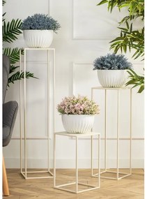 Stojan na kvety 70x24 cm krémová