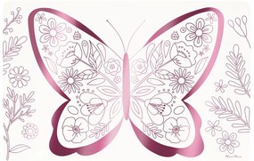 Papierové prestieranie v súprave 8 ks 28x42.5 cm Butterflies &amp; Flowers – Meri Meri