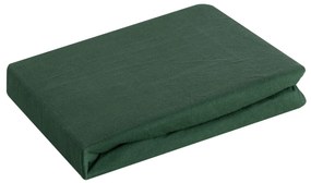 Plachta s gumkou JERSEY3 220x240 cm, výška.30 cm, tmavo zelená