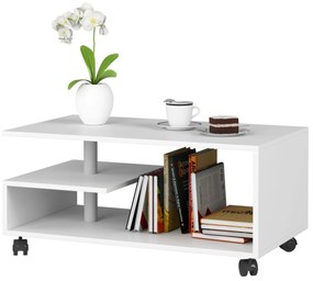 Konferenčný stolík na kolieskach Vini biely