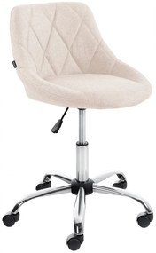 Pracovná stolička Lazio - látka - Krémová