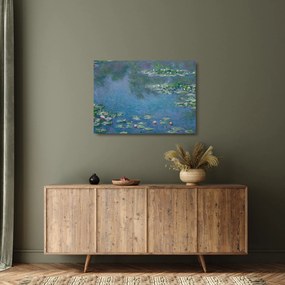 Sklenený obraz - Claude Monet, Water Lilies, reprodukcia (70x50 cm)