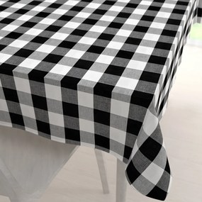 Biante Bavlnený obdĺžnikový obrus Olivia OL-004 Čierno-biela kocka veľká 50x100 cm