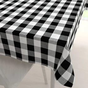 Biante Bavlnený obdĺžnikový obrus Olivia OL-004 Čierno-biela kocka veľká 60x100 cm