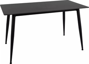 Jedálenský stôl Rion 130 cm keramika čierny mramor/čierny