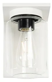 Moderná nástenná lampa biela IP54 - Marshall