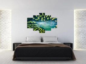 Obraz - Hmlou zahalený les (150x105 cm)