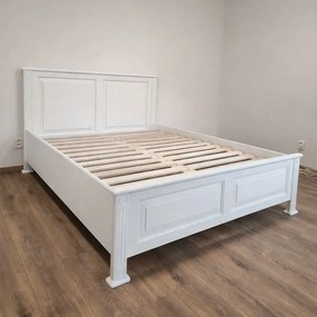 Biela provensálska manželská posteľ PR, 140/160/180/200 x 200 cm 160 cm